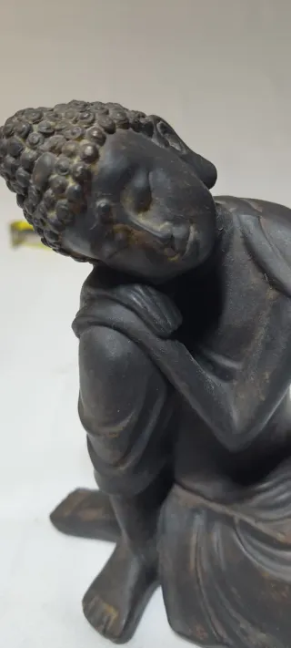 Figura Buda Pensativo acabado Bronce