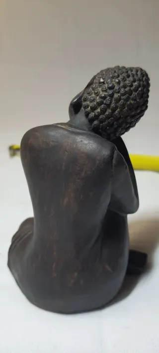 Figura Buda Pensativo acabado Bronce