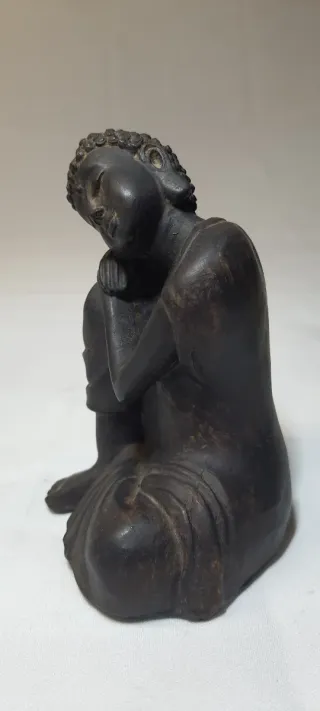 Figura Buda Pensativo acabado Bronce