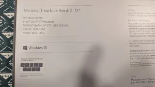 Microsoft Surface Book 2 13 Plata