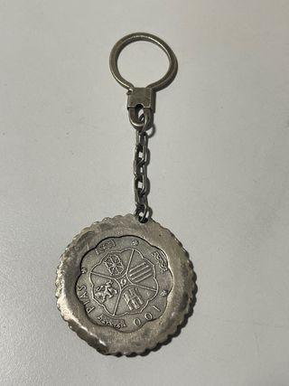 Llavero Moneda Franco 1966 Plata
