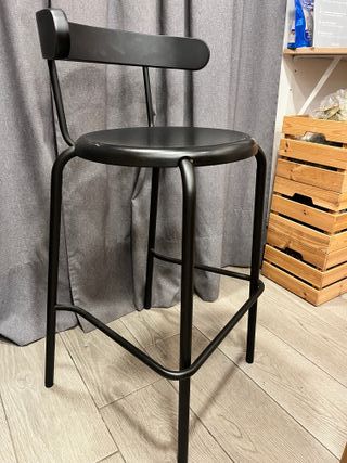 Taburete Alto Ikea Yngvar Negro