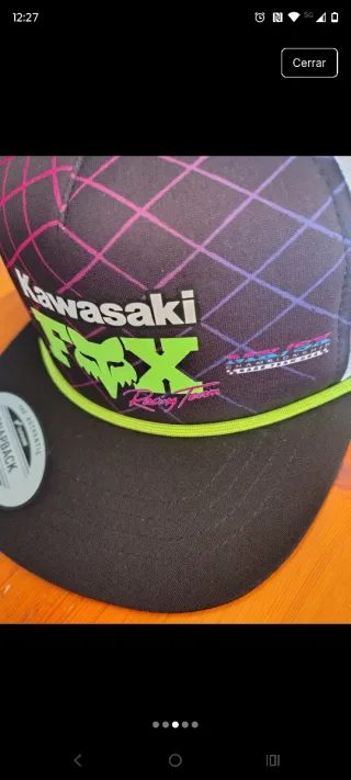 Gorra Fox Kawasaki Niño