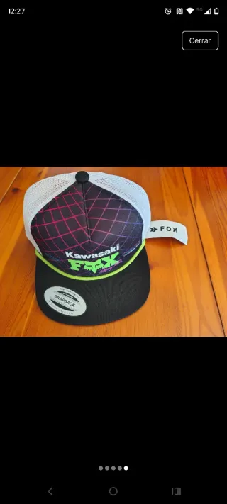 Gorra Fox Kawasaki Niño