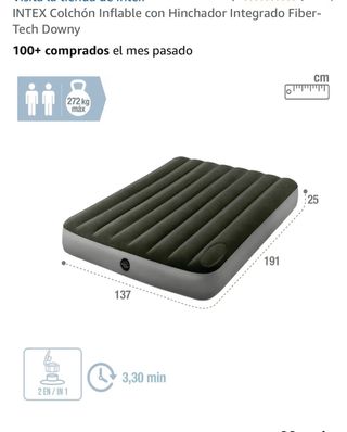 Colchón Hinchable Intex Downy 25cm