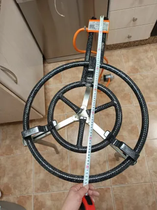 Conjunto Paellero Metal Negro y Plateado