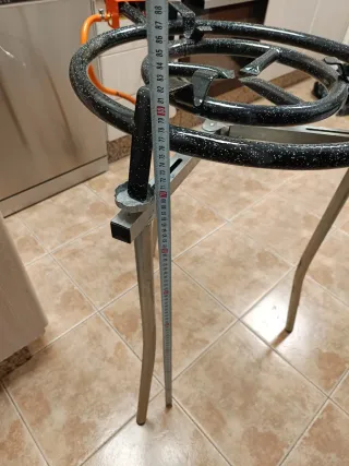 Conjunto Paellero Metal Negro y Plateado