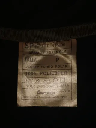 Forro Polar Militar, Talla P