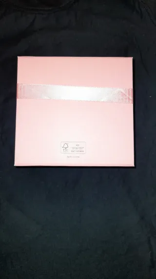 Caja regalo Pandora rosa con lazo