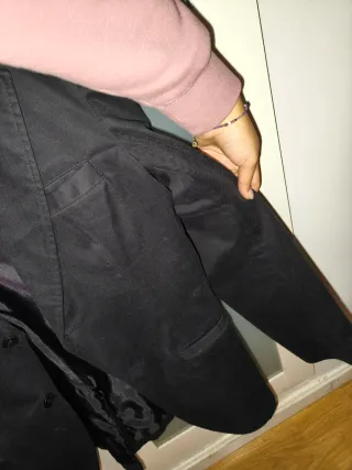 Chaqueta de vestir traje hombre negra