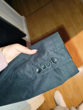 Chaqueta de vestir traje hombre negra