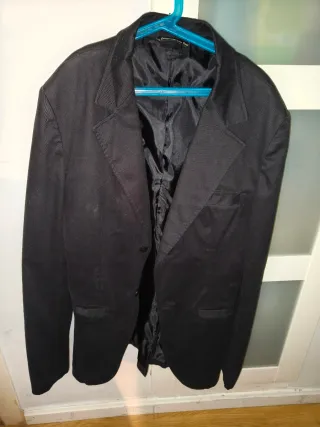 Chaqueta de vestir traje hombre negra