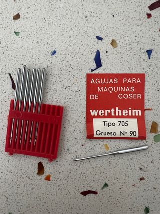 7 Agujas Máquina Coser Wertheim Tipo 705 N°90