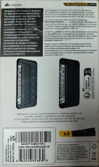 Corsair Vengeance LPX DDR4 16GB (2x8GB) 3200MHz