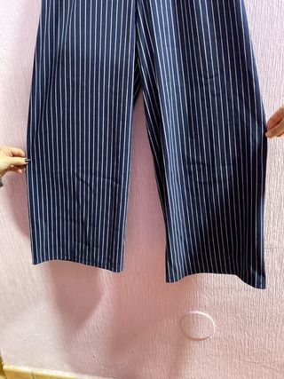 Pantalones palazzo rayas azules