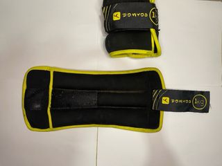 Pesas tobilleras Domyos 1kg + Cuerda con agarre