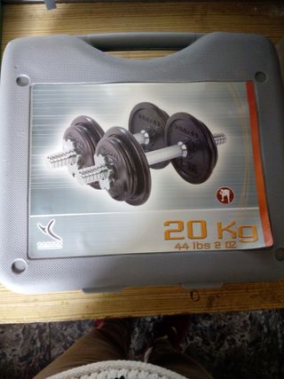 Maletín Mancuernas 20kg Musculación