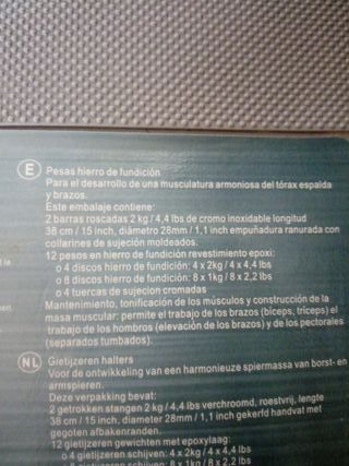 Maletín Mancuernas 20kg Musculación