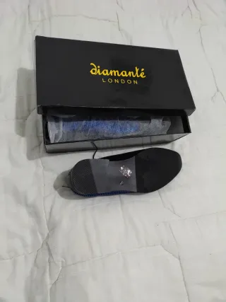 Zapatos Diamanté London Hombre Negro/Azul