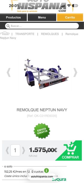 Remolque náutico Neptun Navy