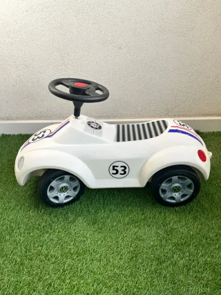 Coche de juguete correpasillos VW Escarabajo Blanc