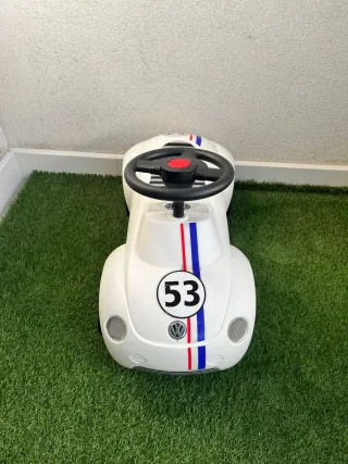 Coche de juguete correpasillos VW Escarabajo Blanc