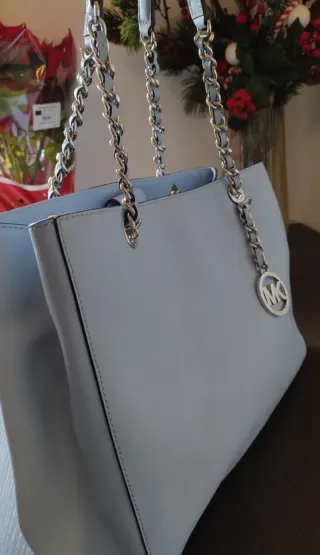 Borsa Michael Kors Azzurra Pelle
