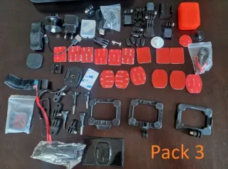 7 Paquetes Accessori GoPro