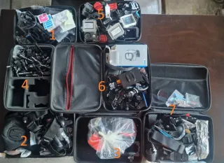 7 Paquetes Accessori GoPro