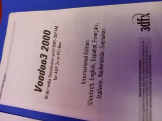 3Dfx Voodoo 3 2000 PCI 16 megas