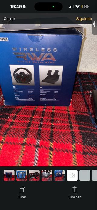 Volante Hori Wireless RWA Racing Wheel PS4 y PC