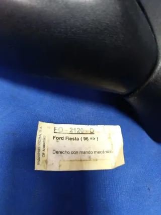 Espejo Derecho Ford Fiesta 1996+