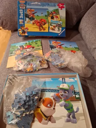Puzzle Ravensburger Patrulla Canina 3x49