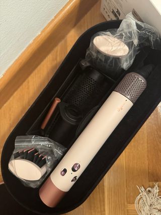 Moldeador Cabello Estilo Airwrap Beige/Rosa