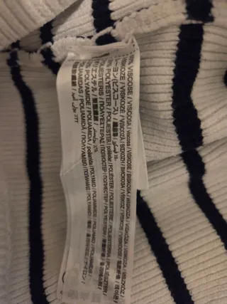 Jersey Mango canalé rayas cuello cremallera