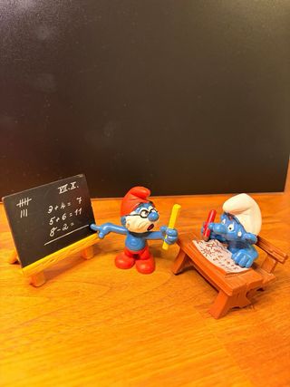 Pitufos en la escuela. Año 1981