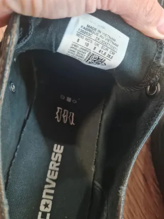 Converse Piel Negra Talla 41.5