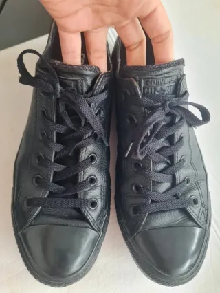 Converse Piel Negra Talla 41.5