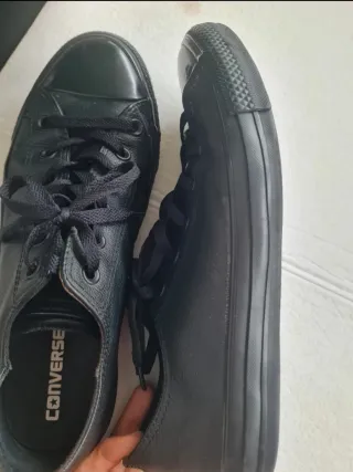 Converse Piel Negra Talla 41.5