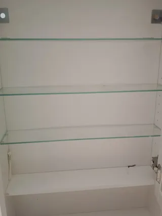 Mobile bagno Ikea Hemnes bianco con luce