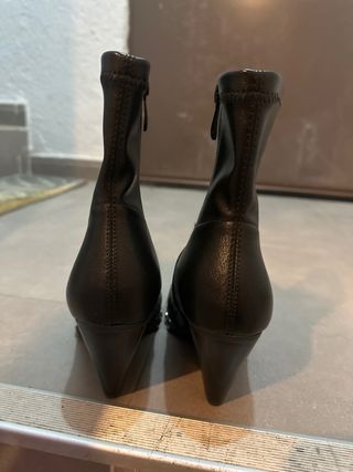 Botines piel negros mujer talla 36