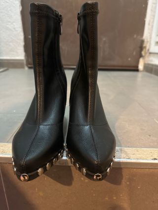 Botines piel negros mujer talla 36