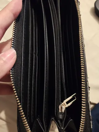 Cartera tarjetero Guess negra