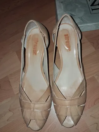 Zapatos Strovert Piel Beige Talla 40