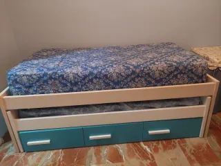 Cama nido 90 con cajones Colchones incluidos
