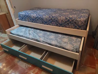 Cama nido 90 con cajones Colchones incluidos
