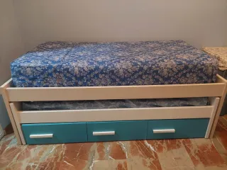 Cama nido 90 con cajones Colchones incluidos