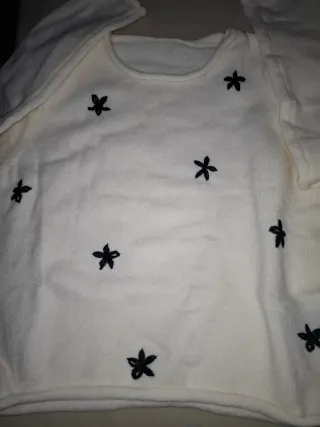 Suéter de Lana Grueso Blanco