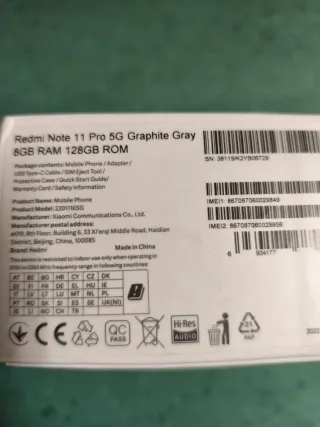 Redmi Note 11 Pro 5G
