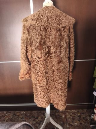 Abrigo Piel de Cordero Marrón